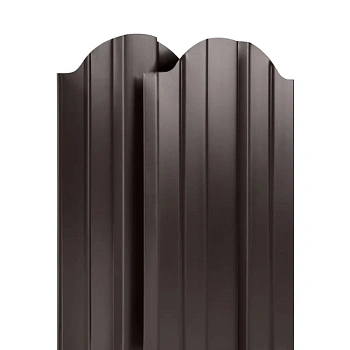 ММТ Штакетник М-образный, фигурный, 110 мм 0.42 мм, PE-double, RAL 8019