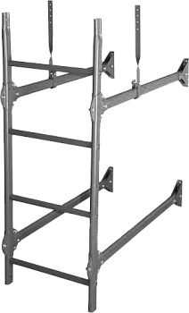 Лестница стеновая, универсальная Roofsystems Prestige 400, L=3000 мм RAL 9006