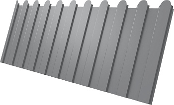 Профилированный лист GL C 8 A, фигурный, 0.45 мм, Drap TX, RAL 7004