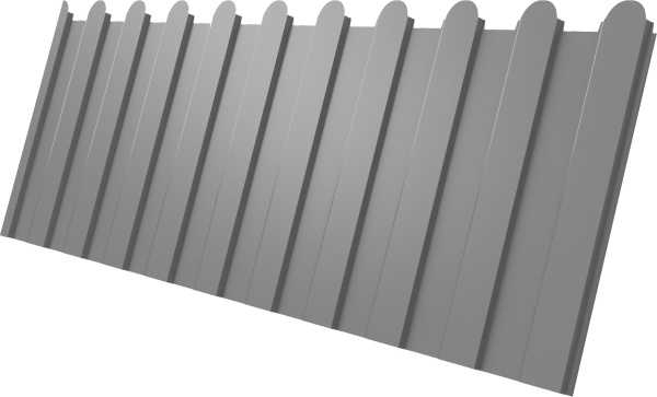 Профилированный лист GL C 8 A, фигурный, 0.45 мм, Drap TX, RAL 7004