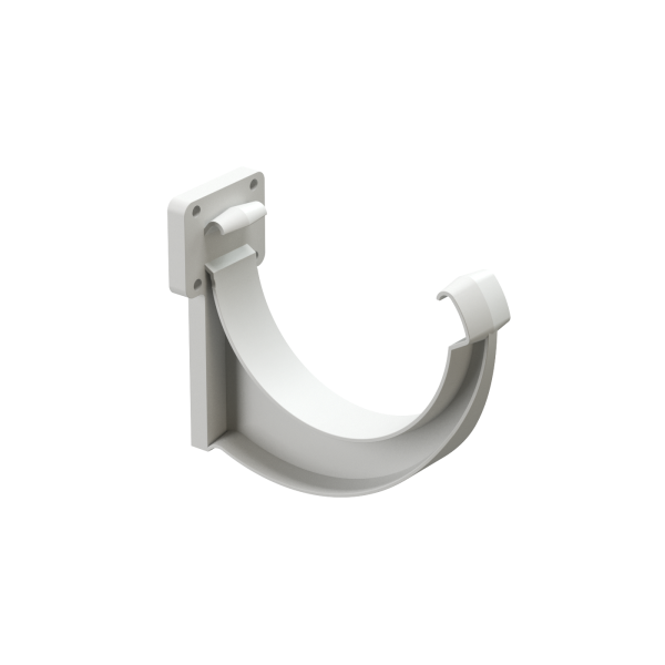 Кронштейн желоба пвх, Docke Lux, Ø140 мм, цвет: пломбир