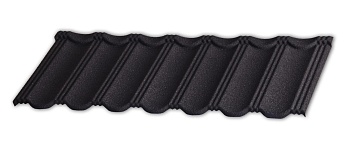 Композитная черепица Gerard Heritage, 1250х367 мм цвет: Deep black