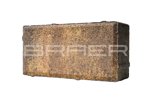 Тротуарная плитка Braer Прямоугольник 40 мм 200х100 мм, цвет: Color Mix Мальва