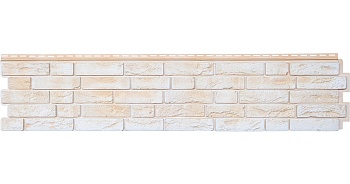 Фасадная панель Я фасад, Демидовский кирпич 1495 х 339 мм Classic, цвет: слоновая кость