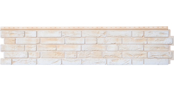Фасадная панель Я фасад, Демидовский кирпич 1495 х 339 мм Classic, цвет: слоновая кость