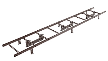 Лестница кровельная Borge, для фальцевой кровли, L=2700 мм RAL 8017