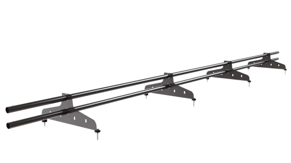 Снегозадержатель универсальный NewLine L=3000 мм, 4 опоры, 2 трубы, круг Ø25 мм, RR 32