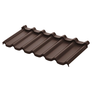 Модульная металлочерепица Aquasystem, Стокгольм XXL 1185х475 мм 0.5 мм, Rooftop Бархат, RAL 8017