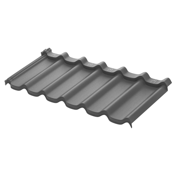 Модульная металлочерепица Aquasystem, Стокгольм XXL 1185х475 мм 0.5 мм, PE, RAL 7024