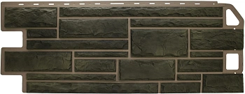 Фасадные панели Альта Профиль, Камень, 1130 х 470 мм цвет: малахит