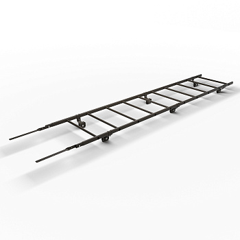 Лестница кровельная для фальцевой кровли Roofsystems Prestige 400 фальц, L=3000 мм RAL 8019