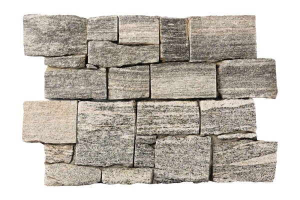 Гранит, 3D панель из камня, 550х200 мм, Country Sesame Grey, 4 шт/уп