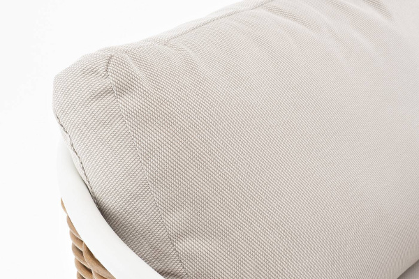 Диван 3-местный из искусственного ротанга, Тоскана, цвет соломенный