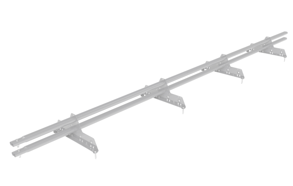 Снегозадержатель универсальный Roofsystems Prestige Next 4 опоры, 2 трубы, овал 45х25, L=3000 мм, RAL 7035