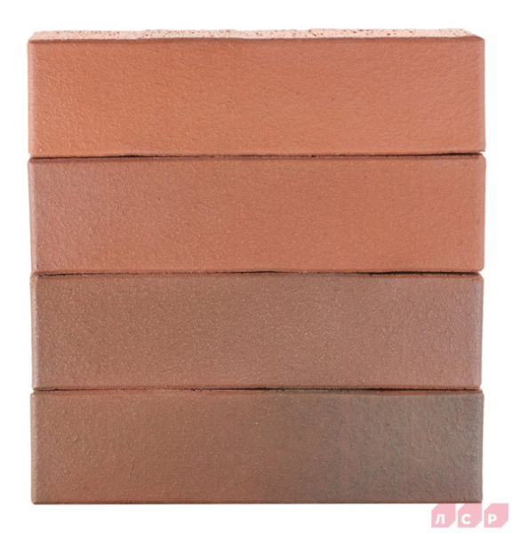 Кирпич облицовочный керамический ЛСР, 1НФ полнотелый, цвет: красный Флэш, гладкий, М400, 250х120х65 мм