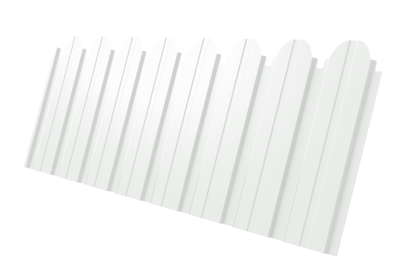 Профилированный лист GL C10 B, фигурный, 0.45 мм, PE, RAL 9003