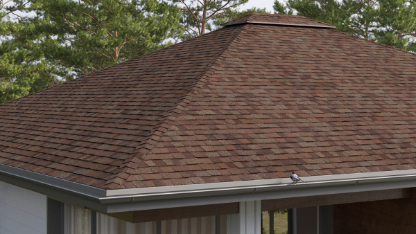 Битумная черепица Tegola Business Unica, Piemonte цвет: castagna matura 122, 2.29 м² / уп.