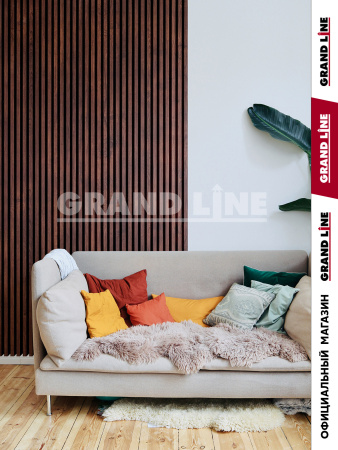 GL Комплект заглушек кубообразной рейки 30х30 мм / 28шт 0.4 мм, Al, Cherry Wood