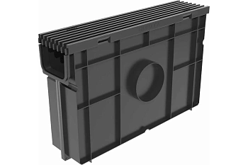 Комплект Gidrolica Light, пескоуловитель с решеткой пластиковой, щелевой, А15, 08078