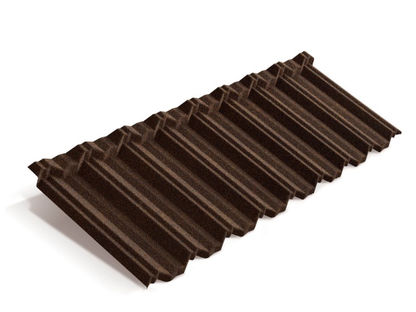 Композитная черепица Metrotile MetroClassic, 1330 х 415 мм цвет:  айрон-барк