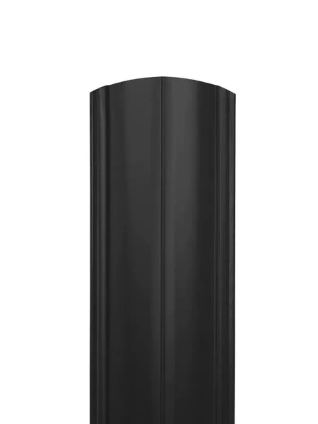 ММТ Штакетник Полукруглый, фигурный, 122 мм 0.5 мм, PE-double Matt, RAL 9005