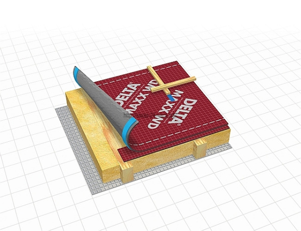DELTA-MAXX WD энергосберегающая диффузионная мембрана с двумя зонами проклейки, 75 м²