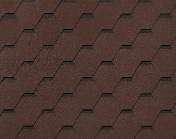 Битумная черепица RoofShield, Фемили Lite, стандарт цвет: коричневый с оттенением, 3 м² / уп.