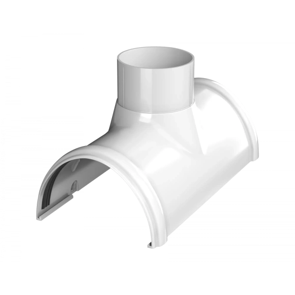 Воронка желоба Технониколь пвх, стандарт Ø 125 мм, цвет: белый