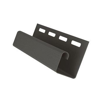 J-профиль пвх, Grand Line, L=3000 мм серия Premium Acryl, цвет: графит