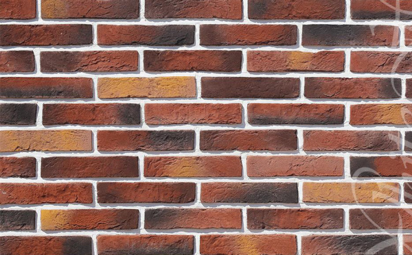 Декоративный камень White Hills Бергамо Брик под Кирпич, цвет: 373-70 / микс