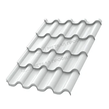 Металлочерепица МП, Монтеросса ML 0.5 мм, NormanMP, RAL 9003