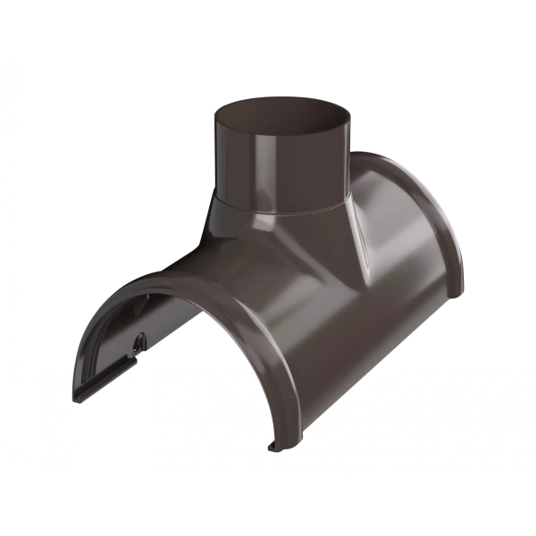 Воронка желоба Технониколь пвх, стандарт Ø 125 мм, цвет: темно-коричневый