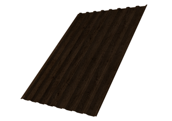 Профилированный лист GL C20 B, 0.45 мм, Print Elite, Antique Wood TwinColor Профилированный лист GL C20 B, 0.45 мм, Print Elite, Antique Wood TwinColor