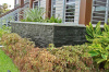 Кварцит, 3D панель из камня, 350х180 мм, Modern Black Quartz