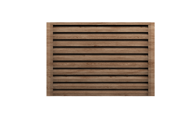 Ламель для забора жалюзи, Милан Слим, 0.45 мм, Print Elite, White Wood TwinColor