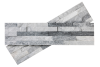 Мрамор, 3D панель из камня, 600х150 мм, Classic Cloudy Grey, 8 шт/уп