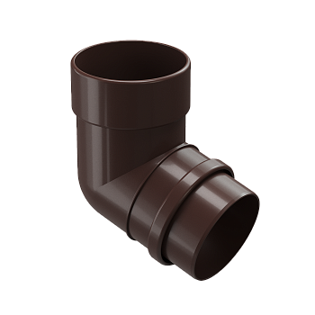 Колено трубы 72°, Docke Lux, Ø100 мм, цвет: шоколад