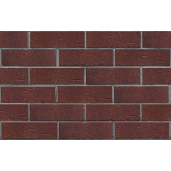 Кирпич облицовочный клинкерный ЛСР, 0.71НФ пустотелый, Порту темно-красный с бордовым песком, винтаж, М300, 250х85х65 мм