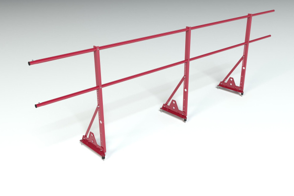 Ограждение кровельное, универсальное Roofsystems Econom Smart, H=900 мм RAL 3011, L=3000 мм