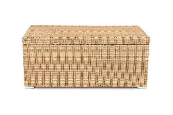 Сундук водонепроницаемый из искусственного ротанга, Порту цвет: соломенный