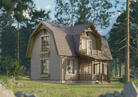 Фасадная плитка Docke Premium, Brick, уп 2.0 м² цвет: зрелый каштан