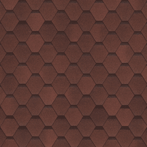 Битумная черепица Shinglas, Самба цвет: рубин, 3 м² / уп.