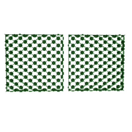 Решетка газонная Gidrolica Eco Pro, пластиковая зеленая, 600x600 мм, C250, 605