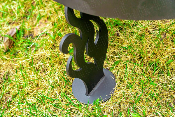 Костровая чаша с коническим дном, Ø500, Н=490 мм, "Звезды"