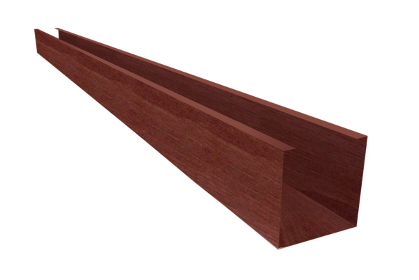 Кубообразная рейка алюминиевая, 30х30 мм 0.3 мм, Al, бук