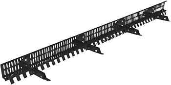 Снегозадержатель решетчатый для фальцевой кровли Roofsystems, Prestige 4 опоры, 1 полотно, L=2500 мм, RAL 7016