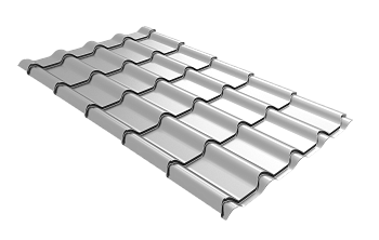 Профиль волновой Grand Line камея 0.45 мм, Drap, RAL 9003