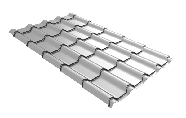 Профиль волновой Grand Line камея 0.45 мм, Drap, RAL 9003