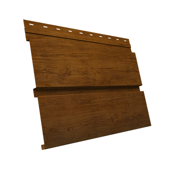 GL Софит металлический Квадро Брус, без перфорации 0.45 мм, Print-double Elite, Golden Wood