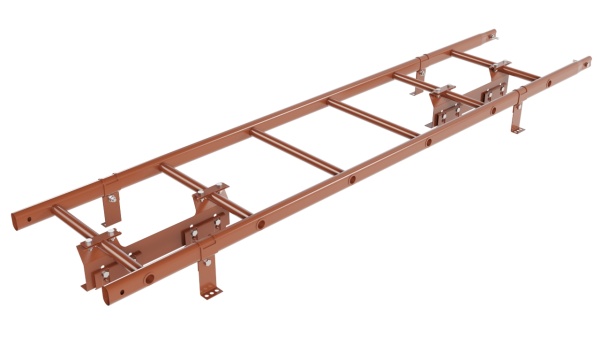 Лестница кровельная Borge, для фальцевой кровли, L=1800 мм RAL 8004